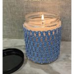 Lattice Cluster Candle Cover Free Crochet Pattern