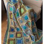 Window to the Mountains Blanket Free Crochet Pattern