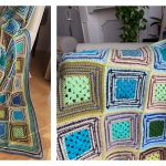 Window to the Mountains Blanket Free Crochet Pattern