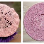 Cherry Blossom Beret Free Crochet Pattern