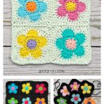 Flower Power Square Free Crochet Pattern