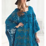 Lacy Poncho Free Crochet Pattern