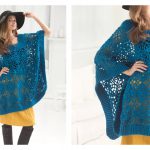 Lacy Poncho Free Crochet Pattern