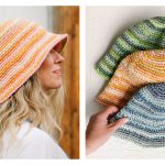 Scrappy Bucket Hat Free Crochet Pattern and Video Tutorial