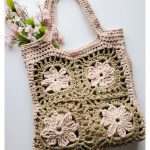 Flower Squares Primrose Bag Free Crochet Pattern and Video Tutorial