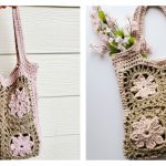 Flower Squares Primrose Bag Free Crochet Pattern and Video Tutorial