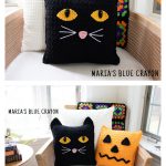 Black Cat Pillow Free Crochet Pattern
