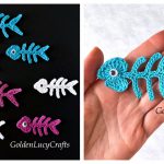 Fishbone Applique Free Crochet Pattern