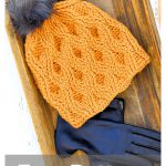 Raised Diamonds Beanie Free Crochet Pattern