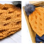 Raised Diamonds Beanie Free Crochet Pattern