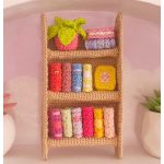 Miniature Bookshelf Free Crochet Pattern