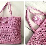 Bag with Crossed Stitch Free Crochet Pattern and Video Tutorial
