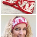 Mosaic Winter Wonderland Headband Free Crochet Pattern and Video Tutorial
