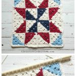 Quilt Square Wall Hanging Free Crochet Pattern