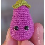 Tiny Eggplant Amigurumi Free Crochet Pattern