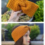 Twisted Ear Warmer Free Crochet Pattern and Video Tutorial