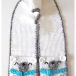 Polar Bear Pocket Scarf Free Crochet Pattern