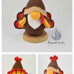 Thanksgiving Turkey Gnome Amigurumi Free Crochet Pattern