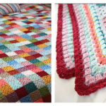 Giant Granny Patches Blanket Free Crochet Pattern