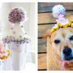 Mini Birthday Party Hat Free Crochet Pattern and Video Tutorial