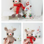 Rudolph the Reindeer Amigurumi Free Crochet Pattern and Video Tutorial