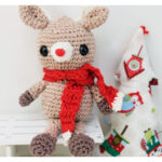 Rudolph the Reindeer Amigurumi Free Crochet Pattern and Video Tutorial