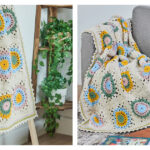 Picot Edged Granny Blanket Free Crochet Pattern