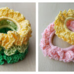 Ruffle Scrunchie Free Crochet Pattern