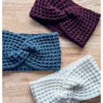 Waffle Stitch Headband Free Crochet Pattern