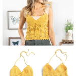 Lacy Halter Top Free Crochet Pattern