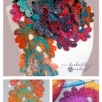 Fan Lace Scarf Free Crochet Pattern and Video Tutorial