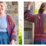 Hexaparty Cardigan Free Crochet Pattern