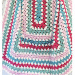 Rectangle Granny Blanket Free Crochet Pattern