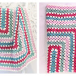 Rectangle Granny Blanket Free Crochet Pattern