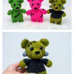 Zombie Bear Amigurumi Free Crochet Pattern