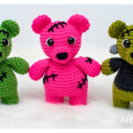Zombie Bear Amigurumi Free Crochet Pattern