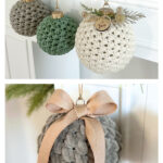 Christmas Ball Ornament Free Crochet Pattern and Video Tutorial