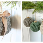 Christmas Ball Ornament Free Crochet Pattern and Video Tutorial