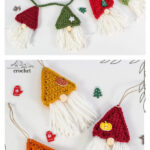 Gnome Garland Free Crochet Pattern and Video Tutorial