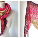 Riffle Mini Neck Scarf Free Crochet Pattern