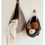 Bulky Slouchy Hanging Baskets Free Crochet Pattern