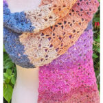 Diamond Cupcake Scarf Free Crochet Pattern and Video Tutorial