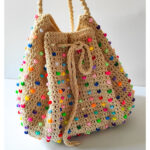 Beaded Bucket Bag Free Crochet Pattern