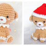 Gingerbread Puppy Amigurumi Free Crochet Pattern