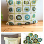 Happy Circles Pillow Case Free Crochet Pattern