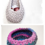 Jasmine Stitch Baskets and Bowls Free Crochet Pattern