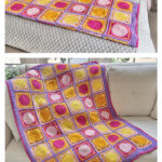 Retro Circles Blanket Free Crochet Pattern